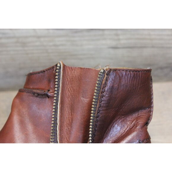 Brown Leather Ankle Boots - Picture 16 of 16